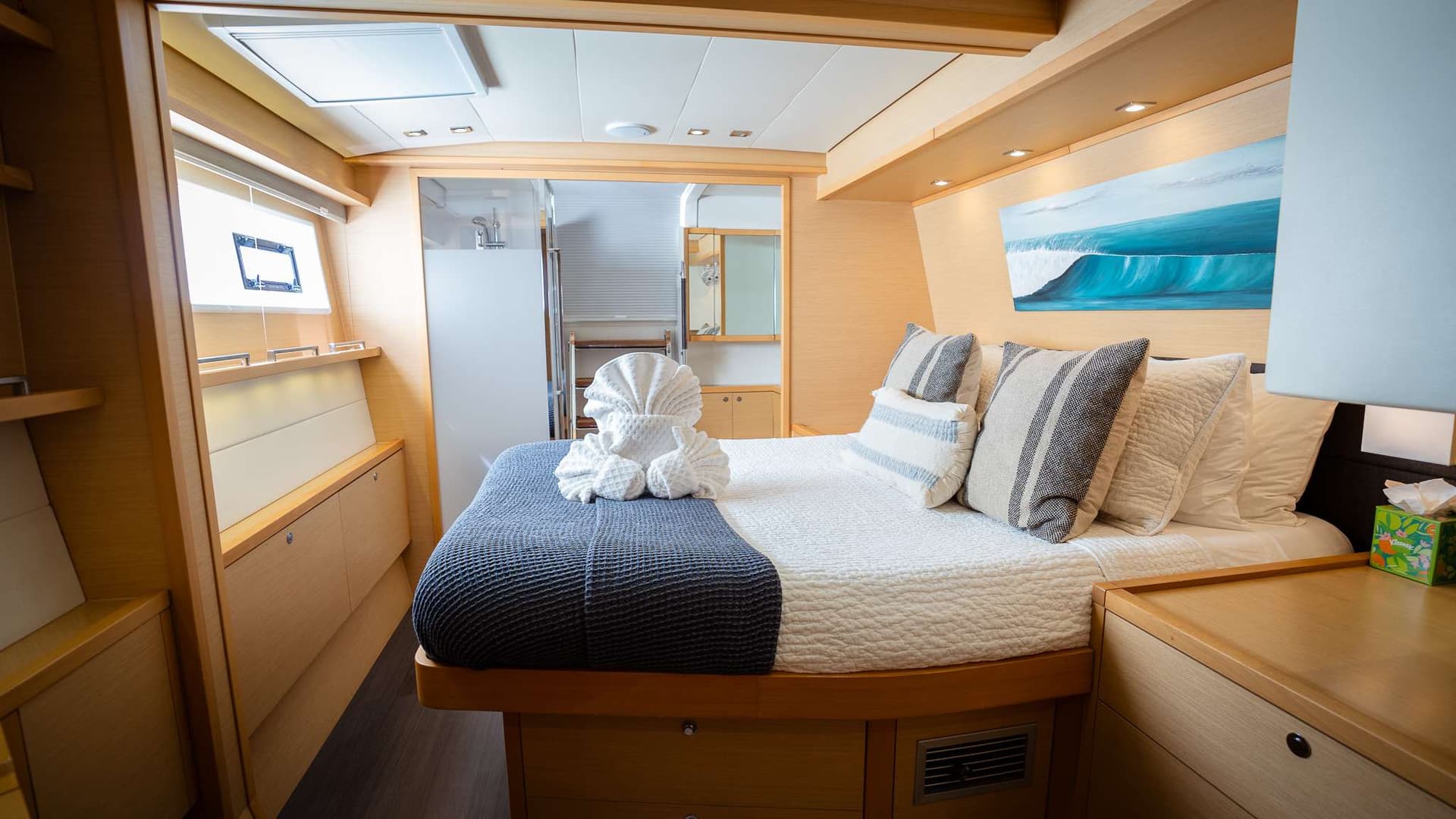 Master Cabin with shower and vanity