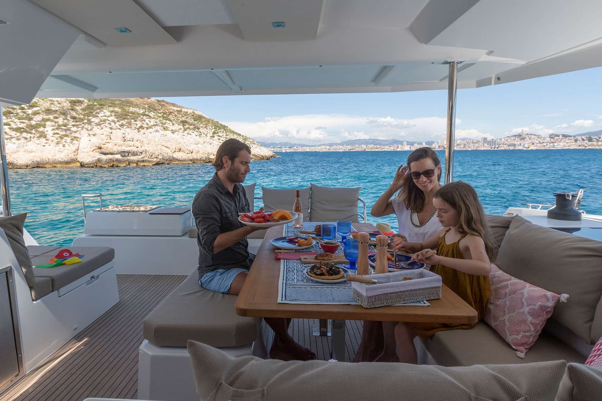 Lunch on the Aft Deck
