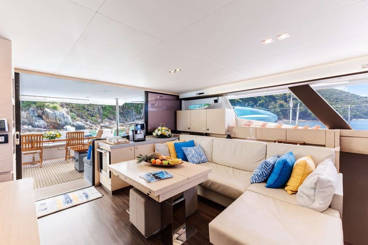 Salon looking aft