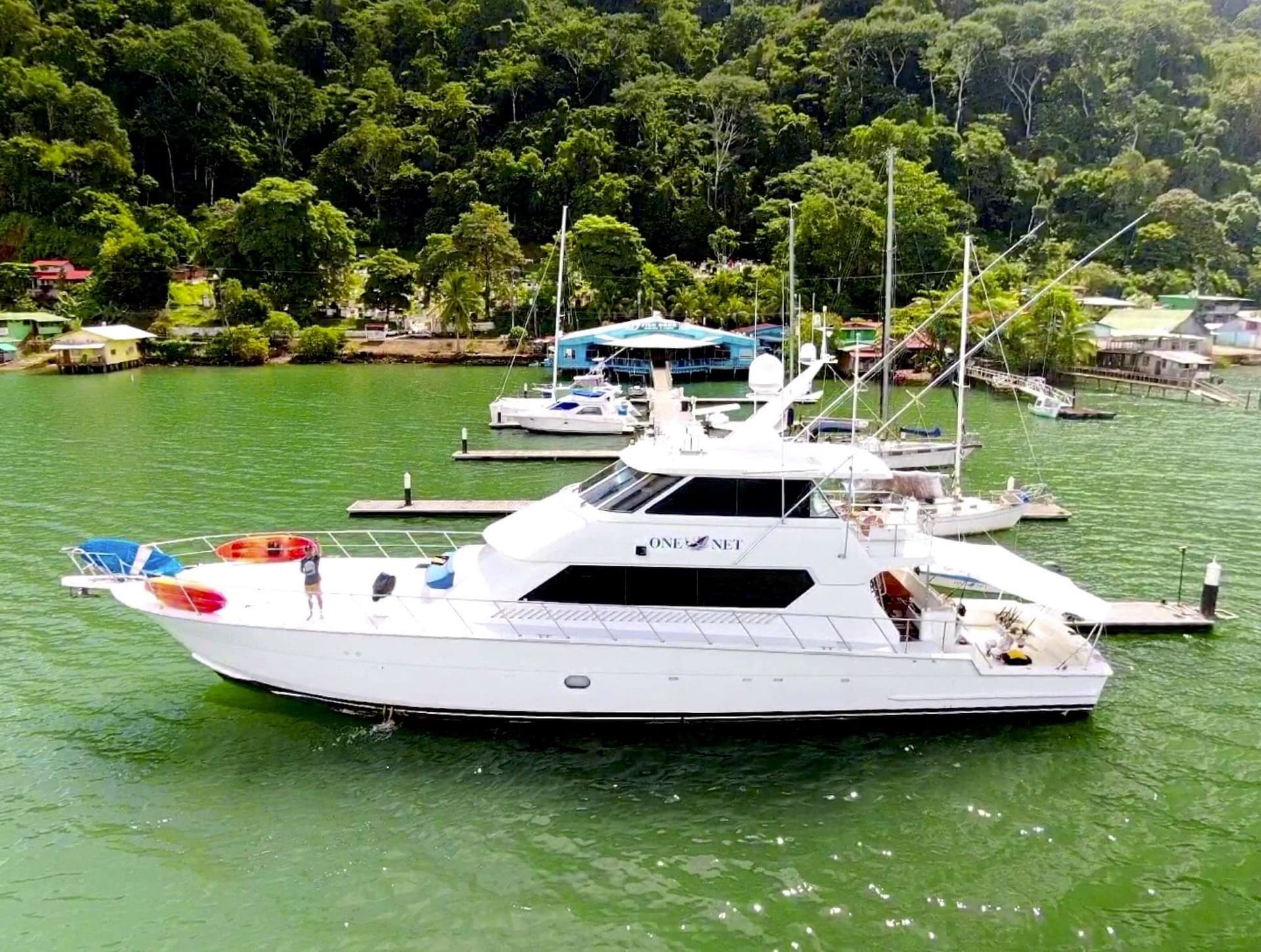 On the dock in tropical Costa Rica