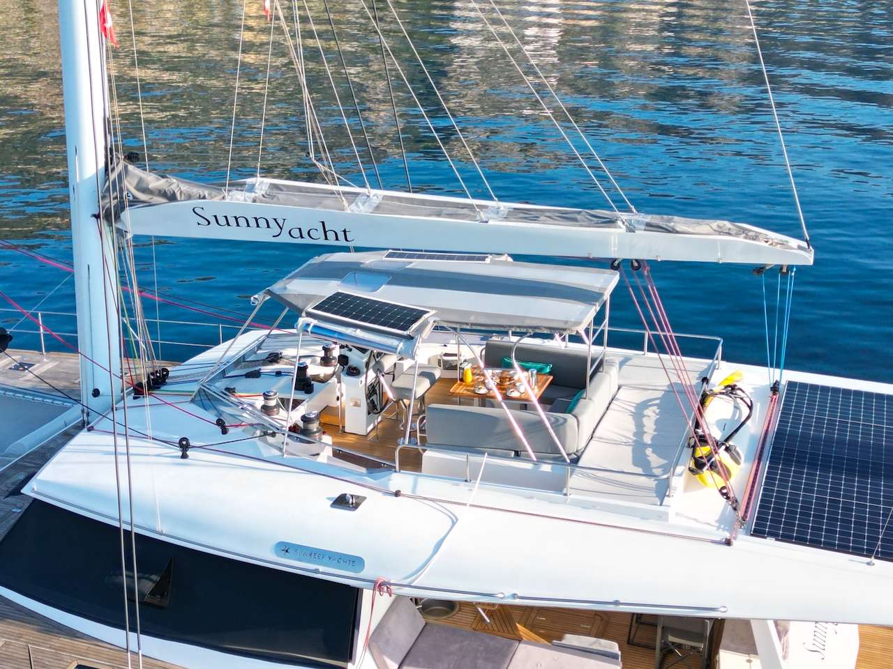 Aerial view of the flybridge