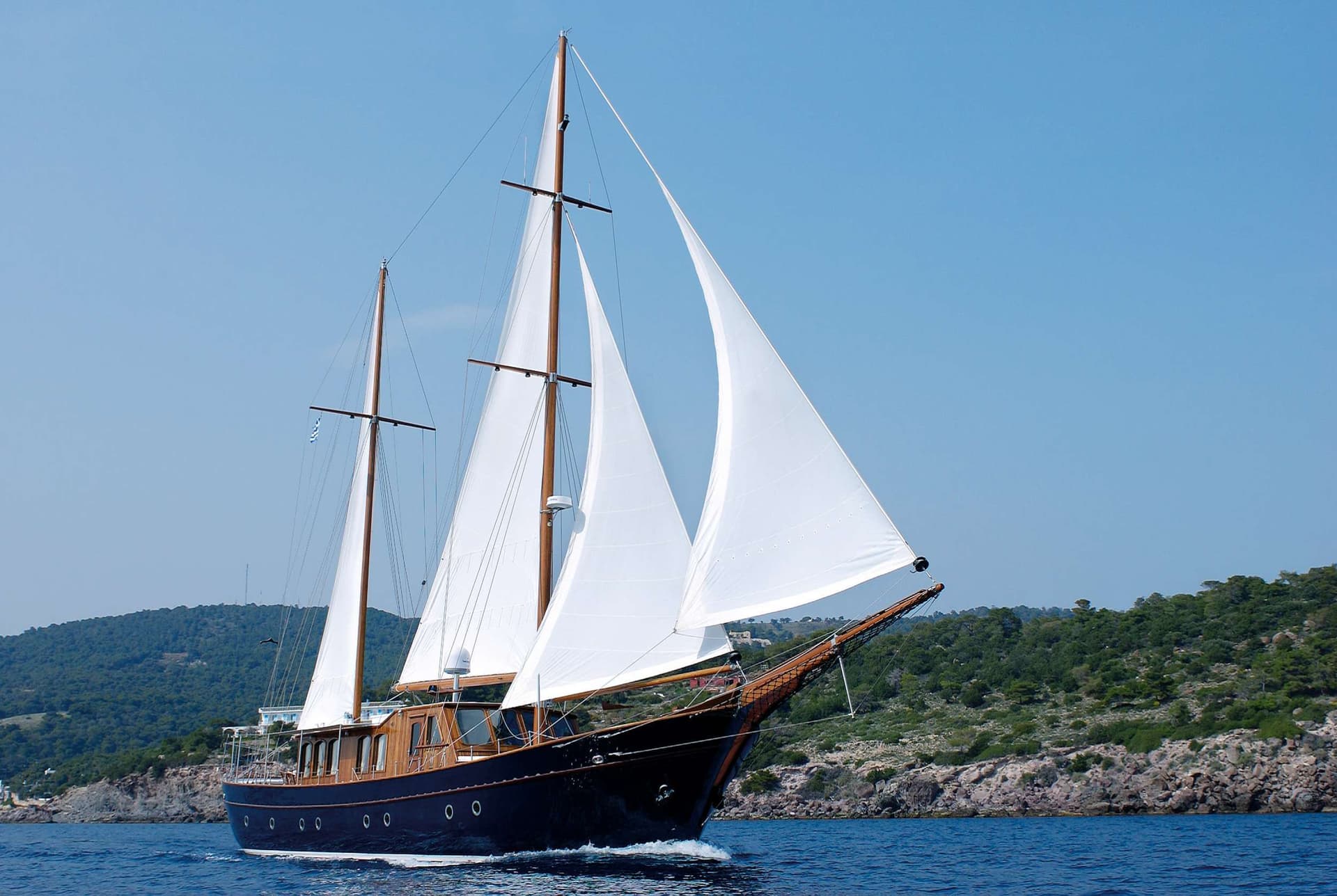 Under sail