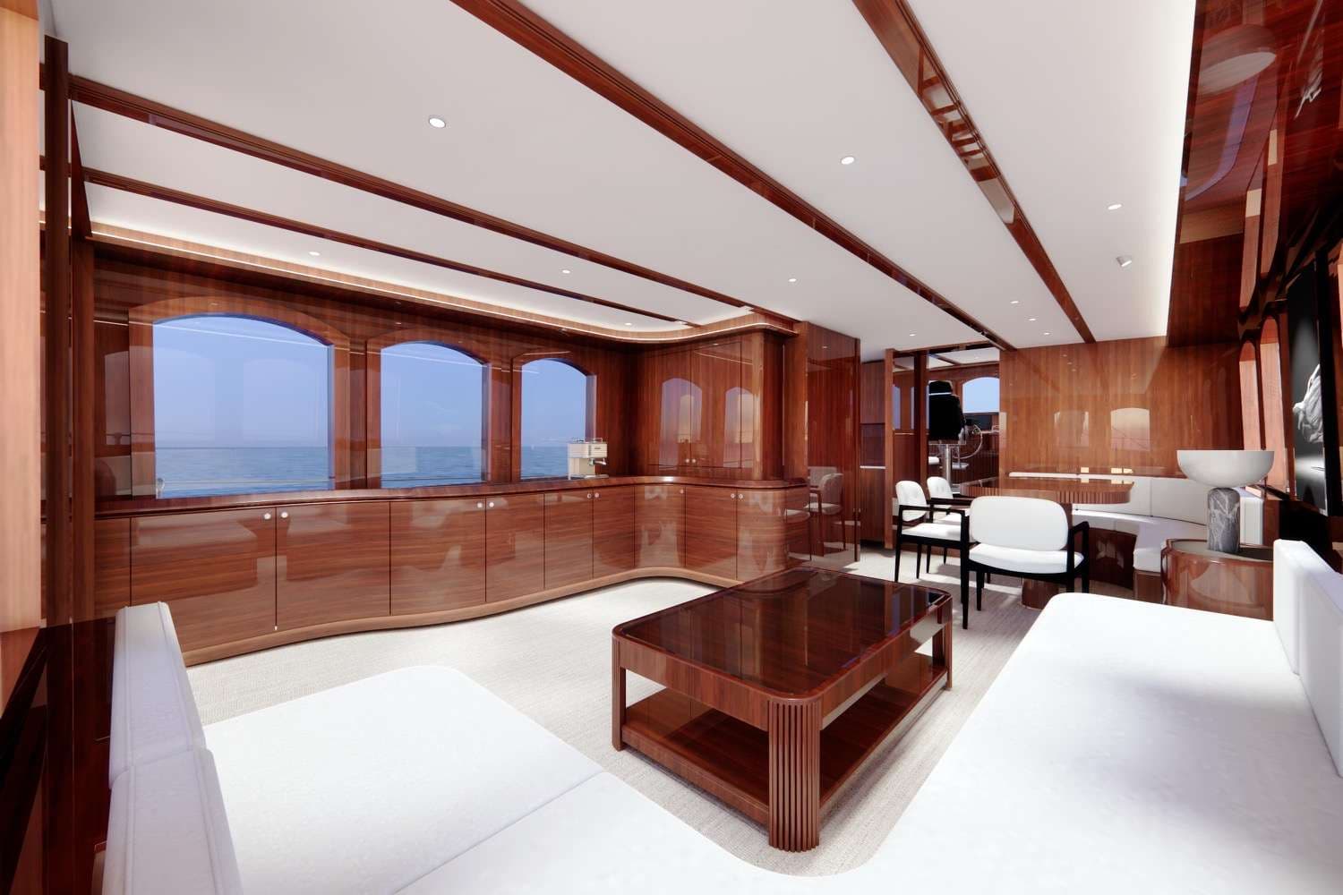 Interior salon - starboard view
