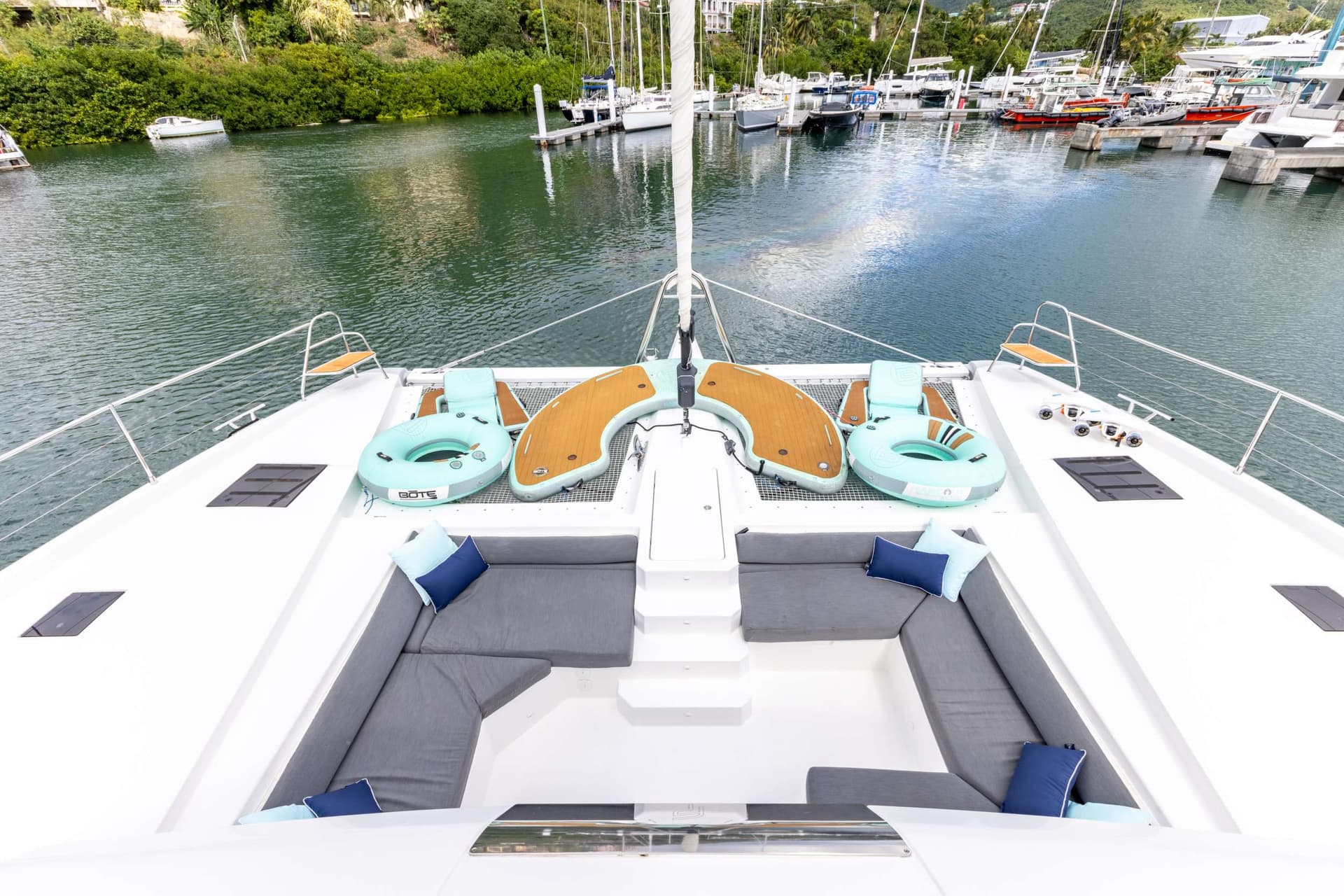 bow seating and water toys