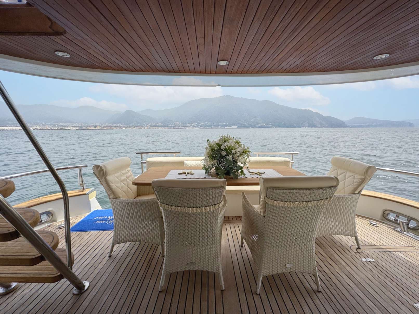 Aft deck table