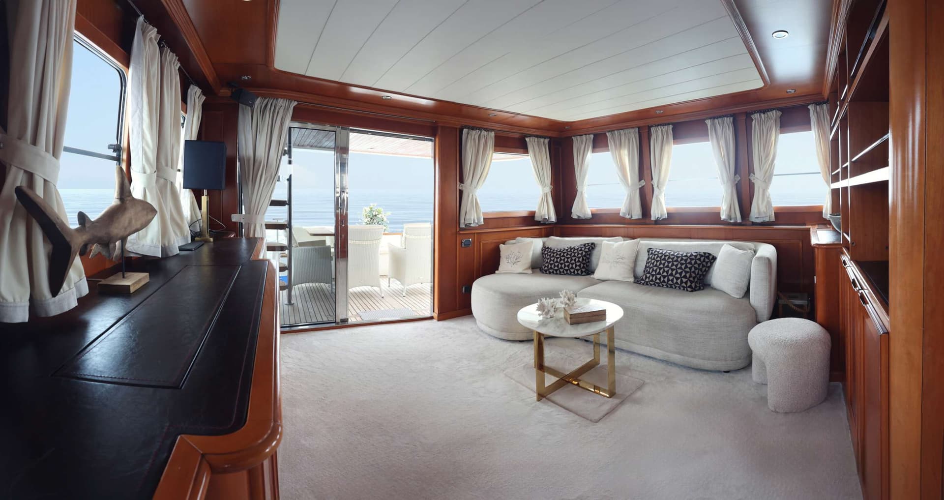 Main saloon sofas