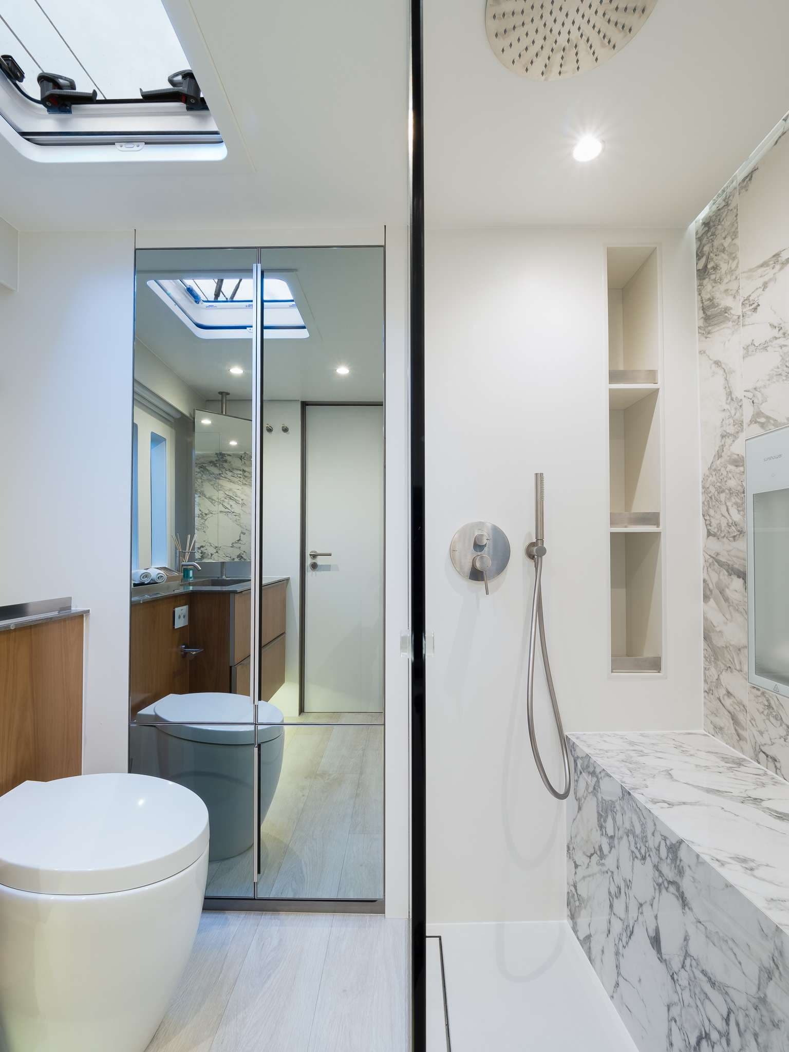 Sunreef 50 ZARA Master cabin toilet