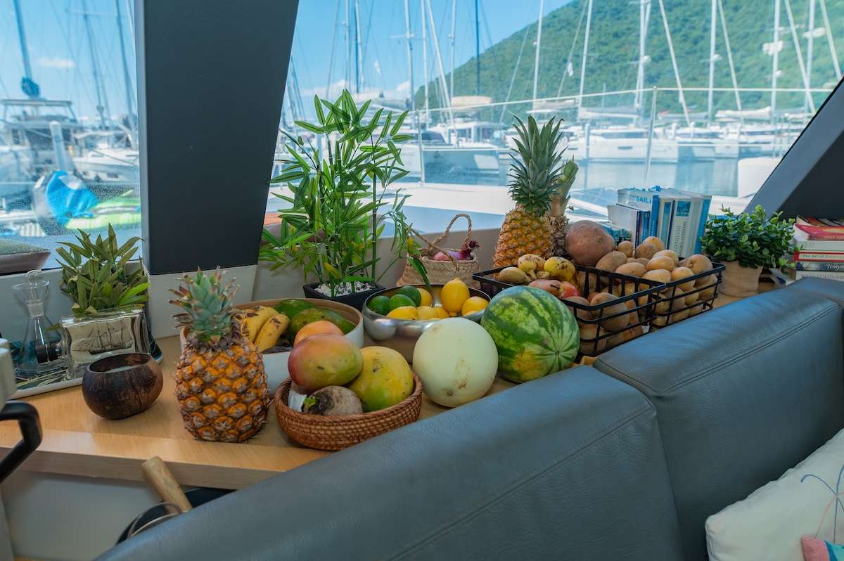Fruit display in salon