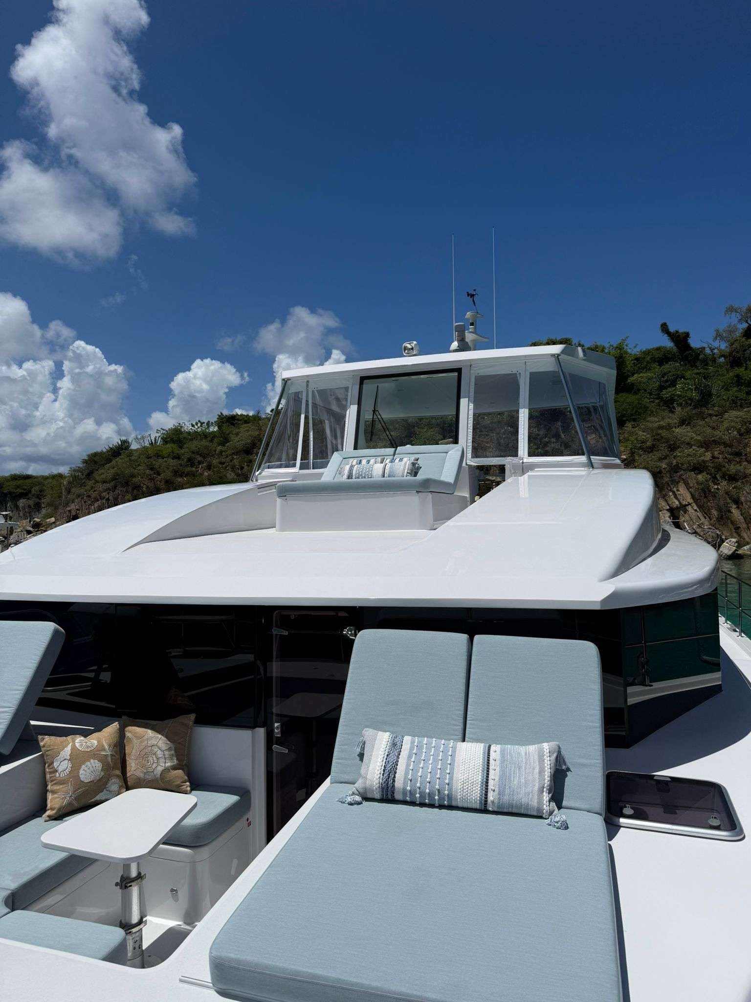 Forward Dinette and Lounging Area