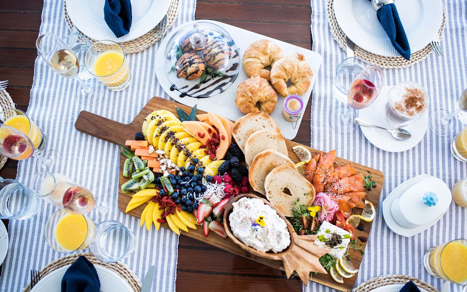 The chef works with your preferences and fresh local ingredients.