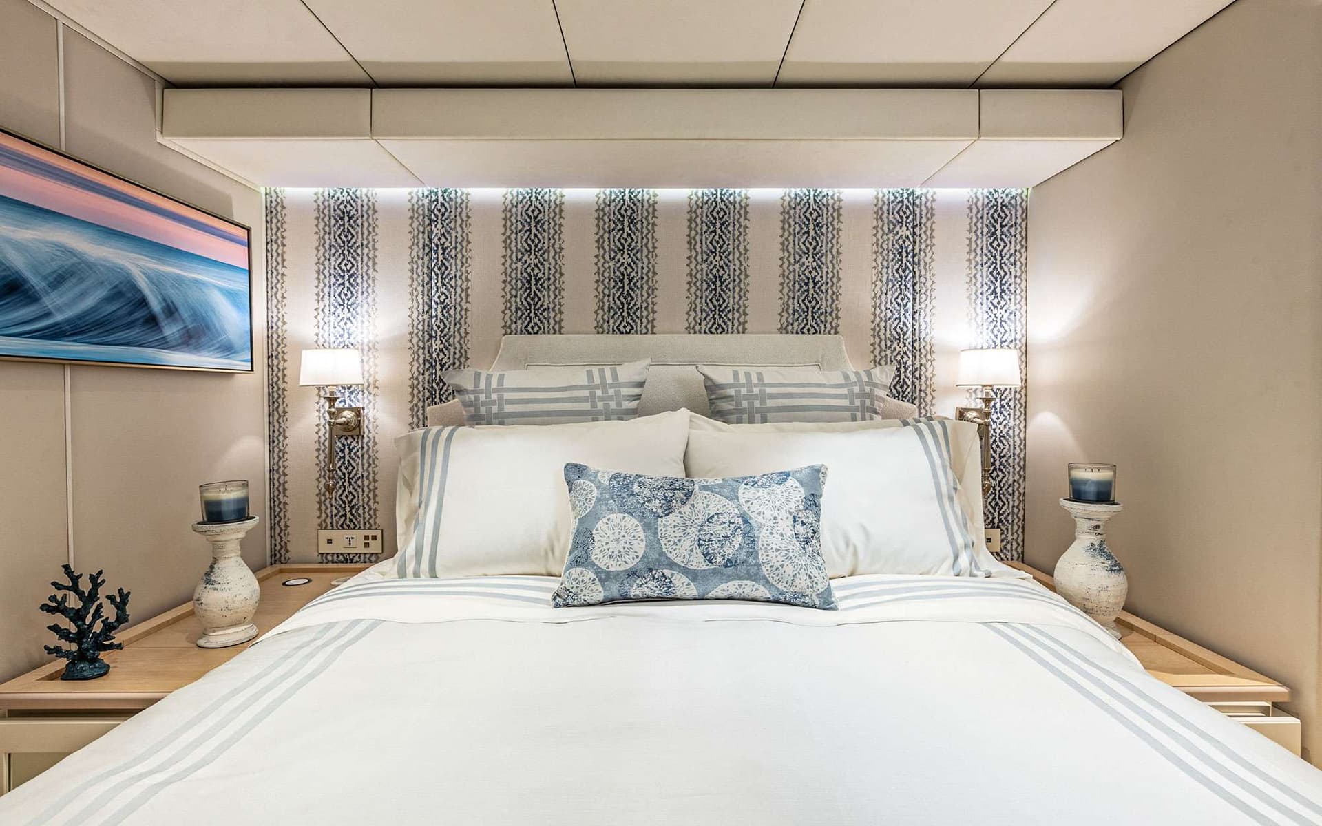 Sleep in crisp, luxurious linens