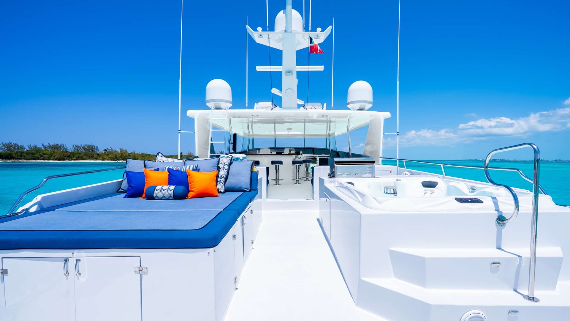 Flybridge Looking Aft