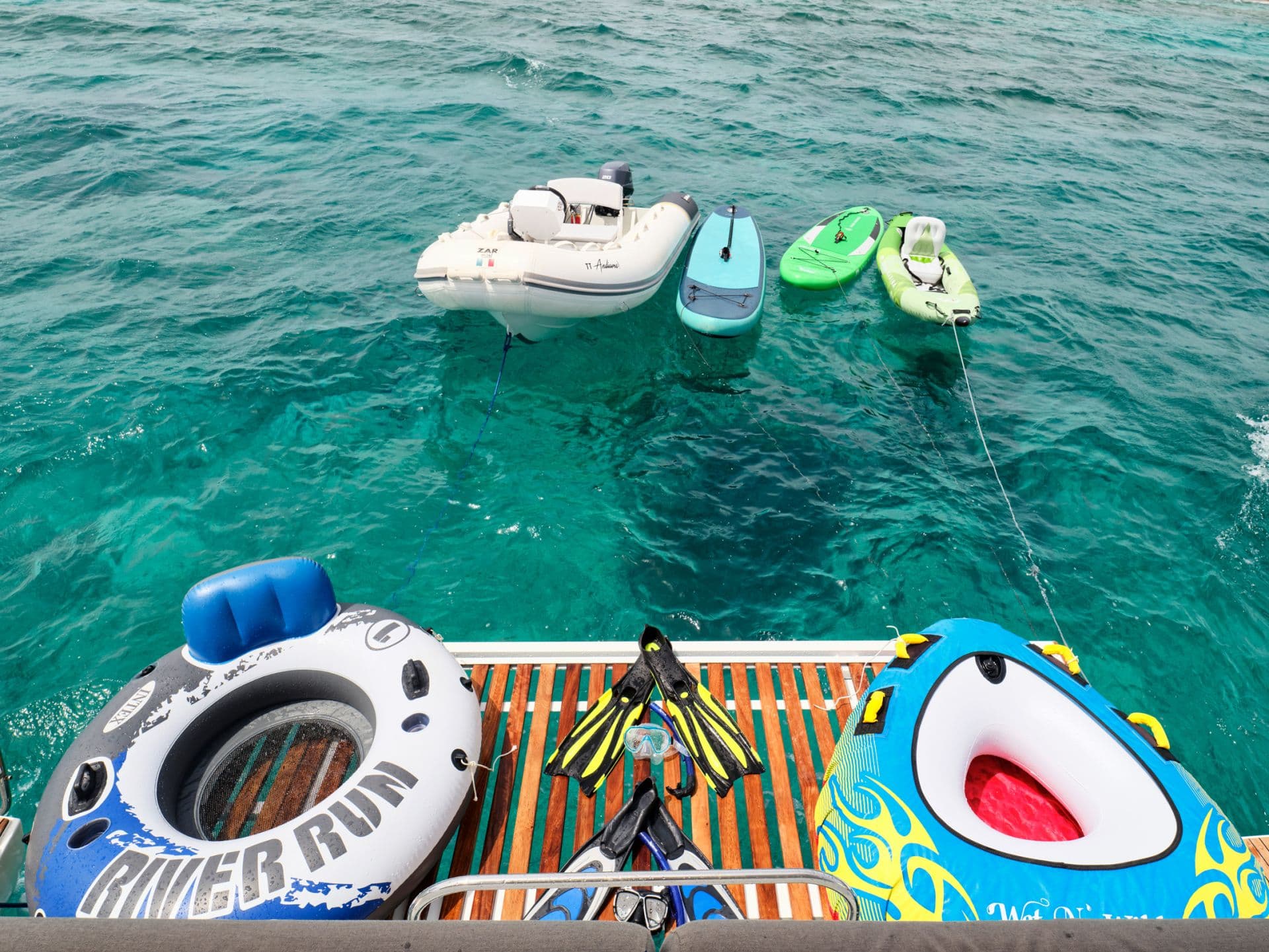 Water toys and tender