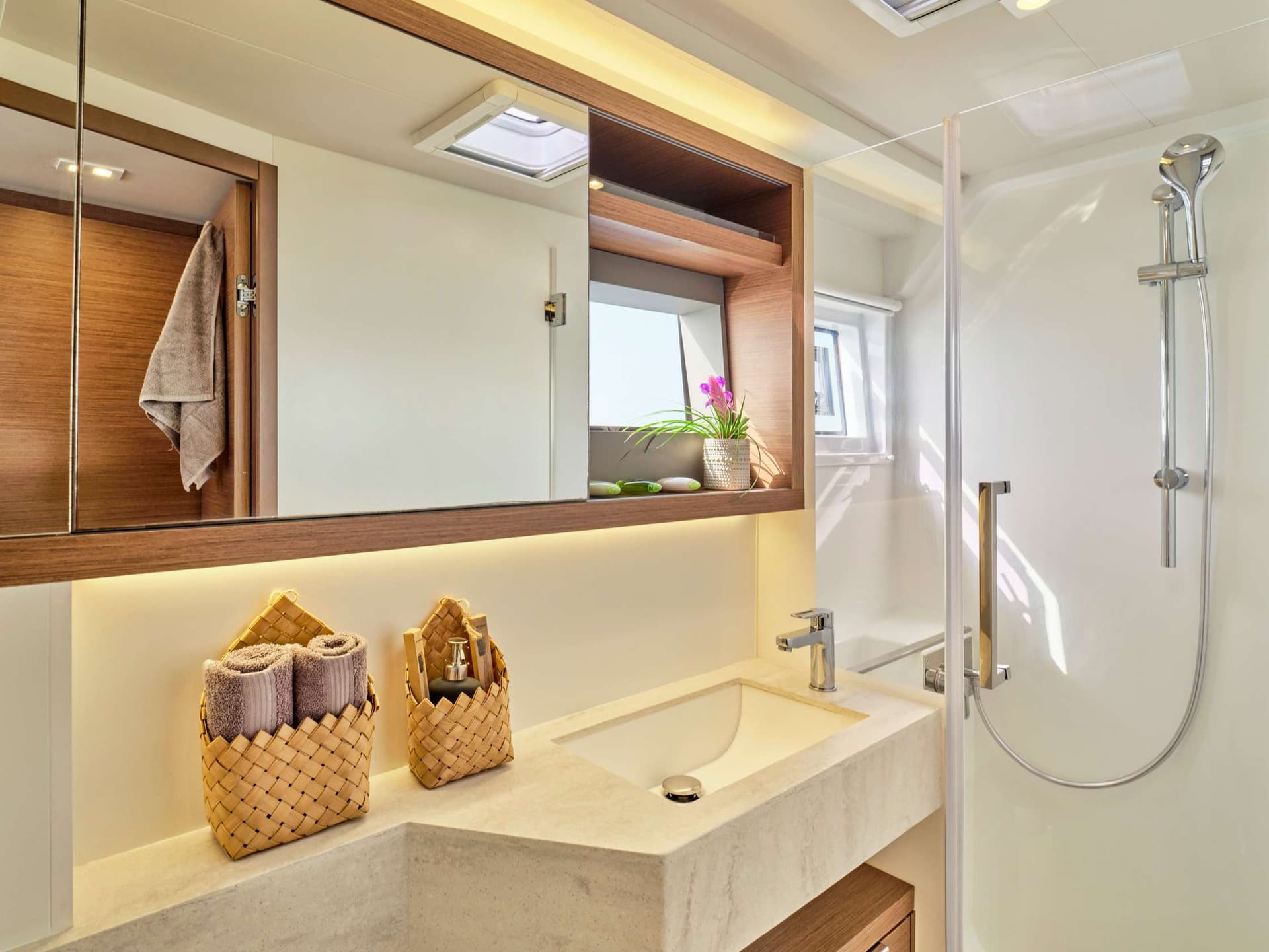 Guest cabin bathroom