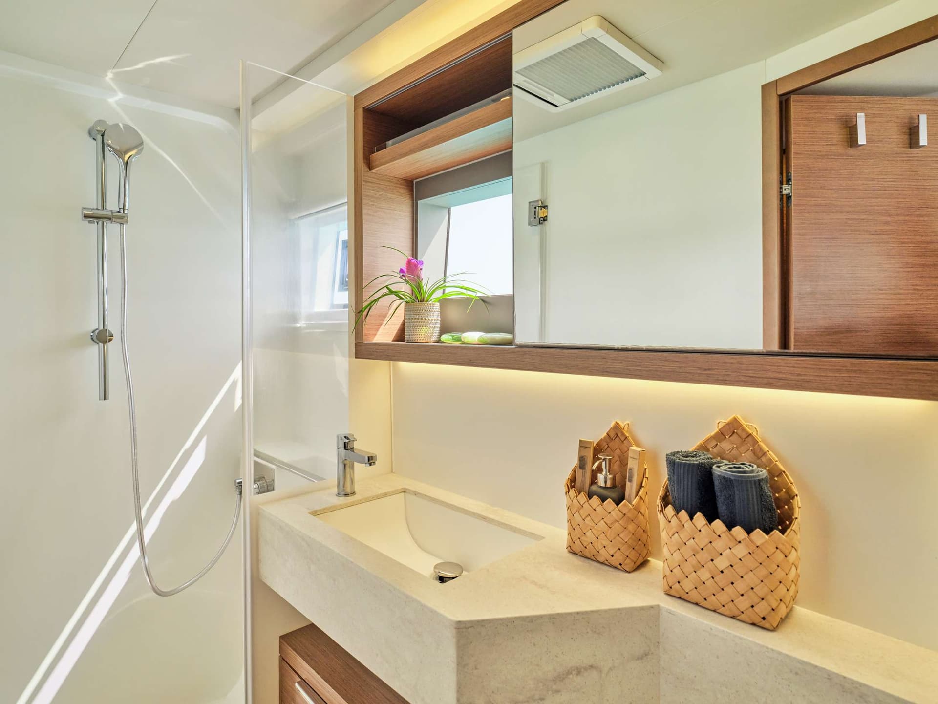 Guest cabin bathroom