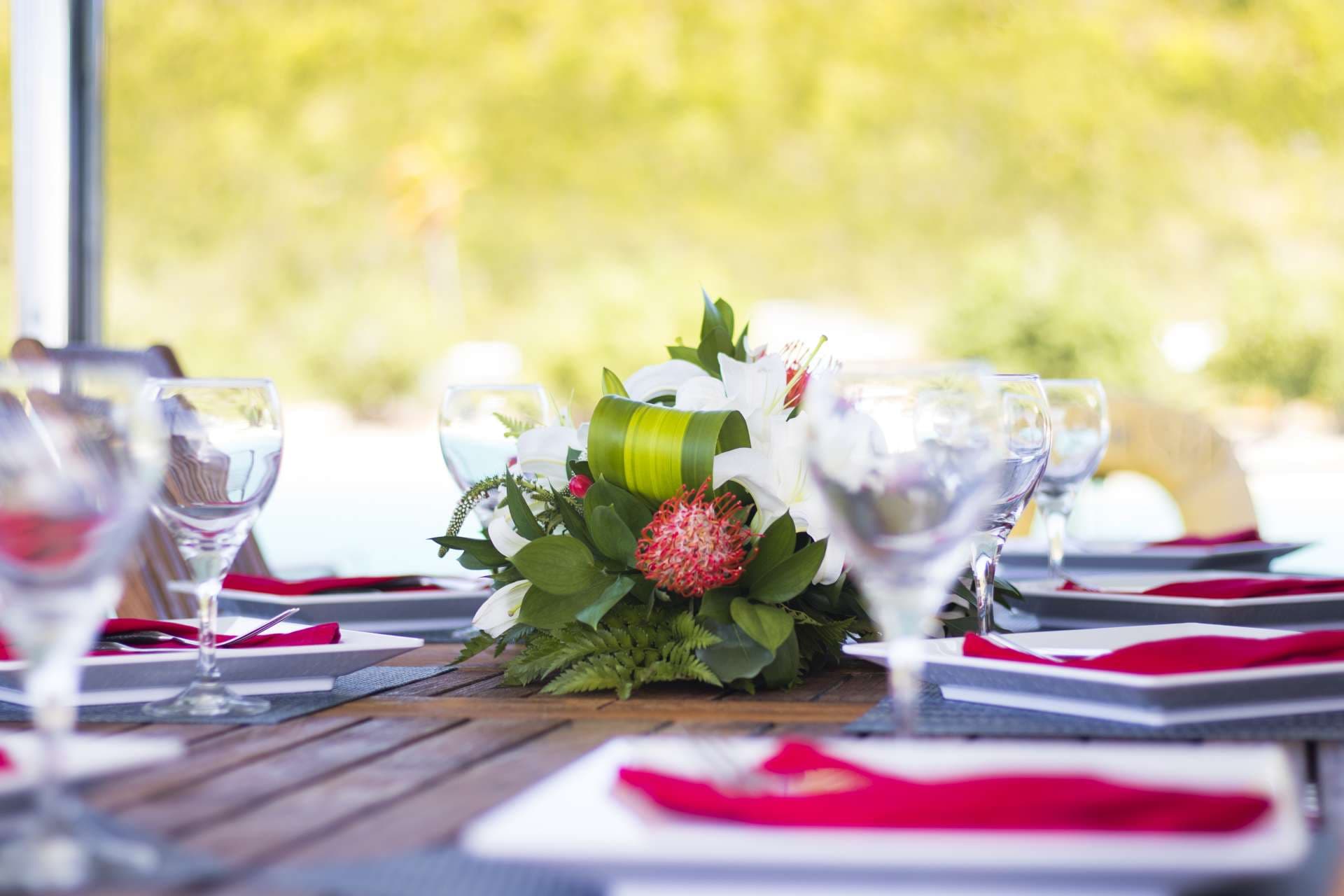 Aft dining table