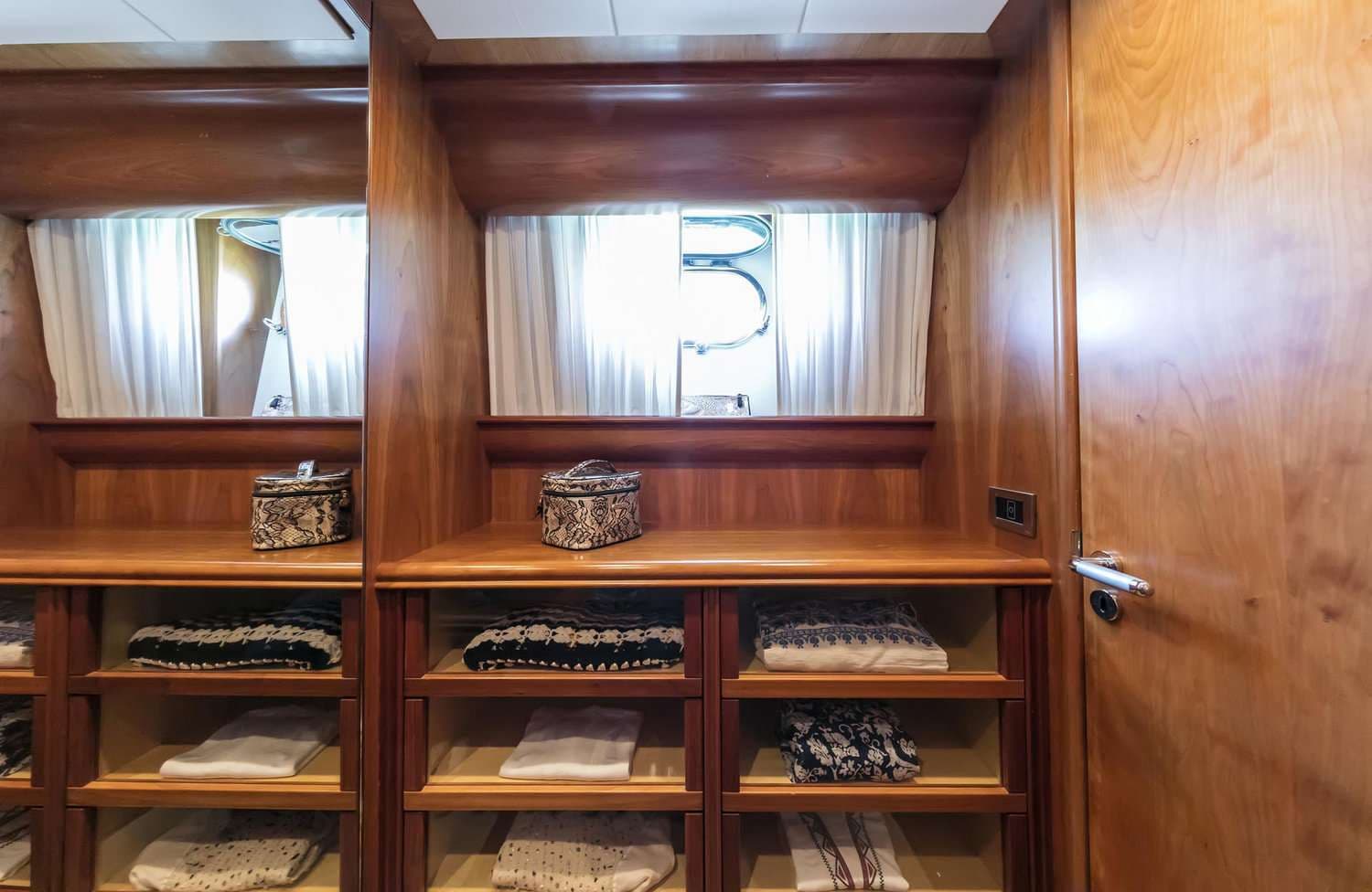 Master cabin walk-in wardrobe