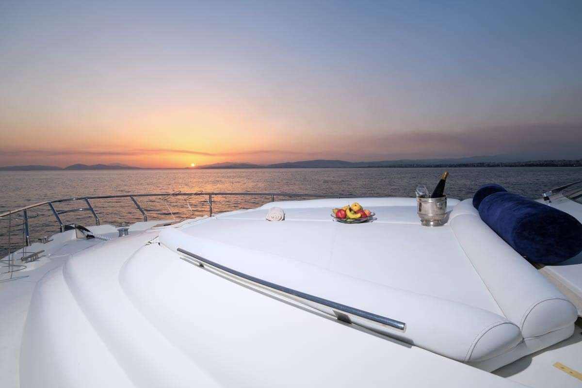 Bow sunset view