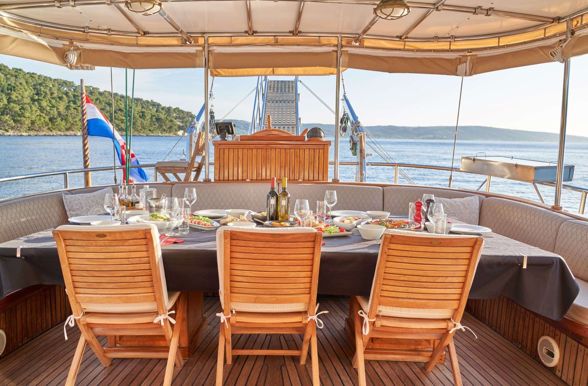Al fresco dining area