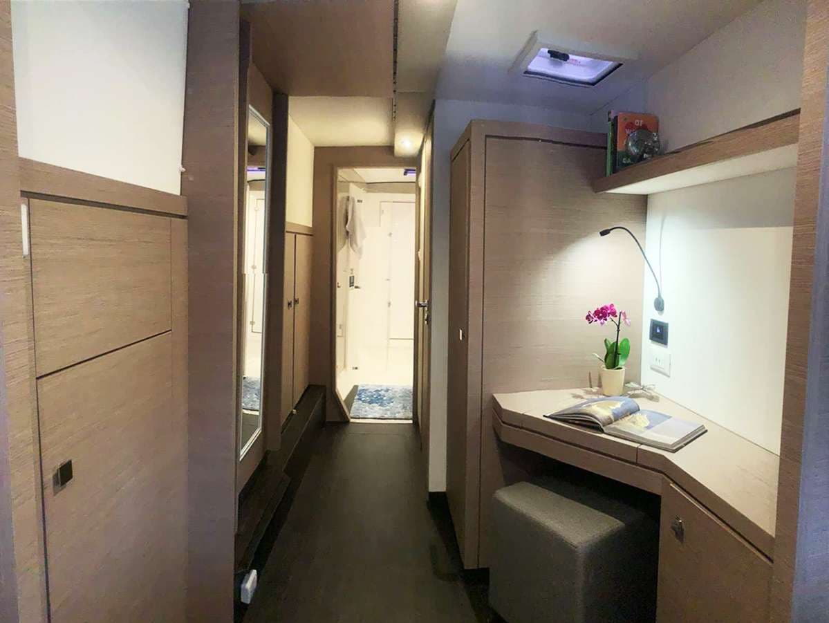 Desk and Hallway