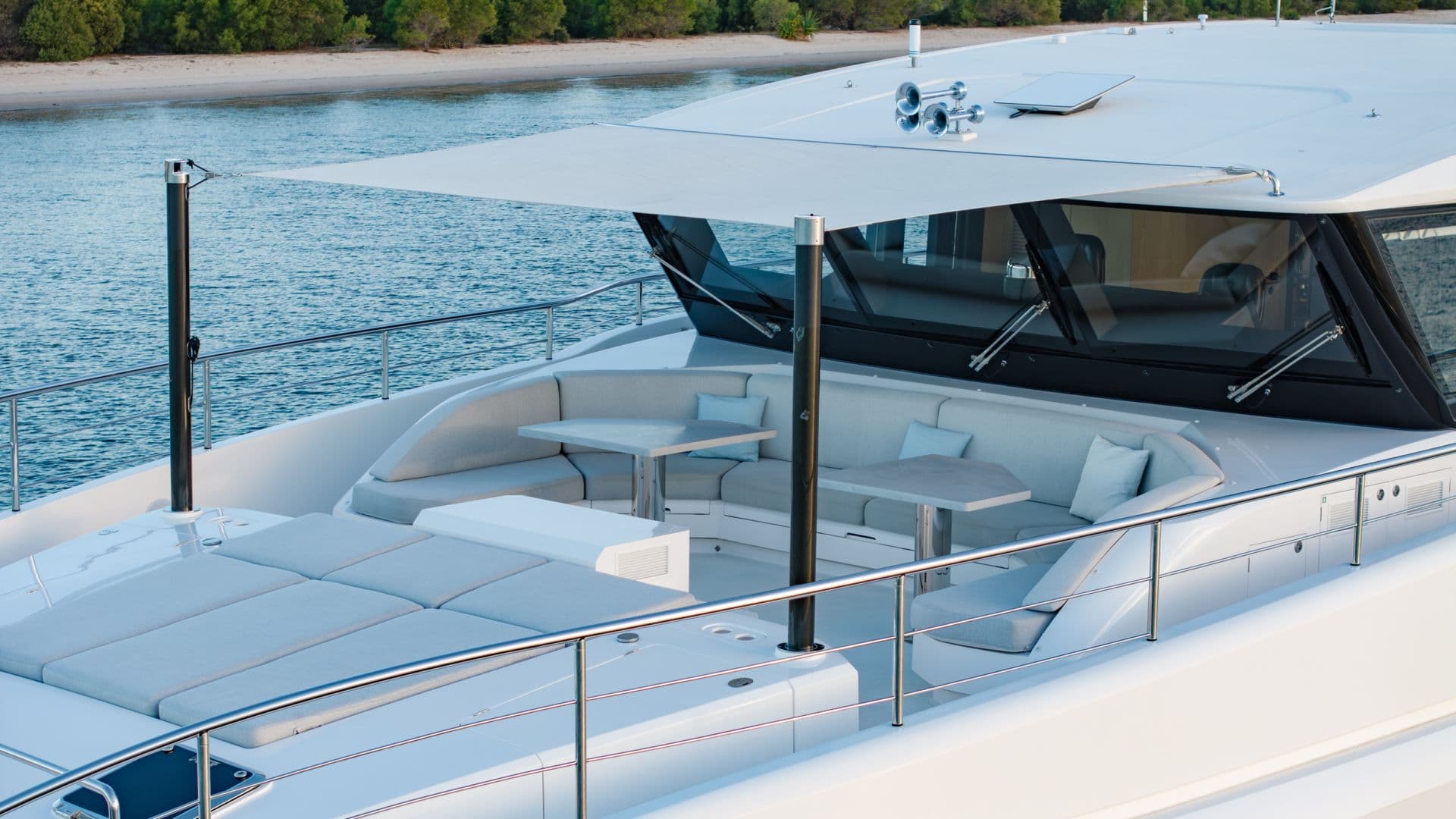 Bow Area with Sun Loungers