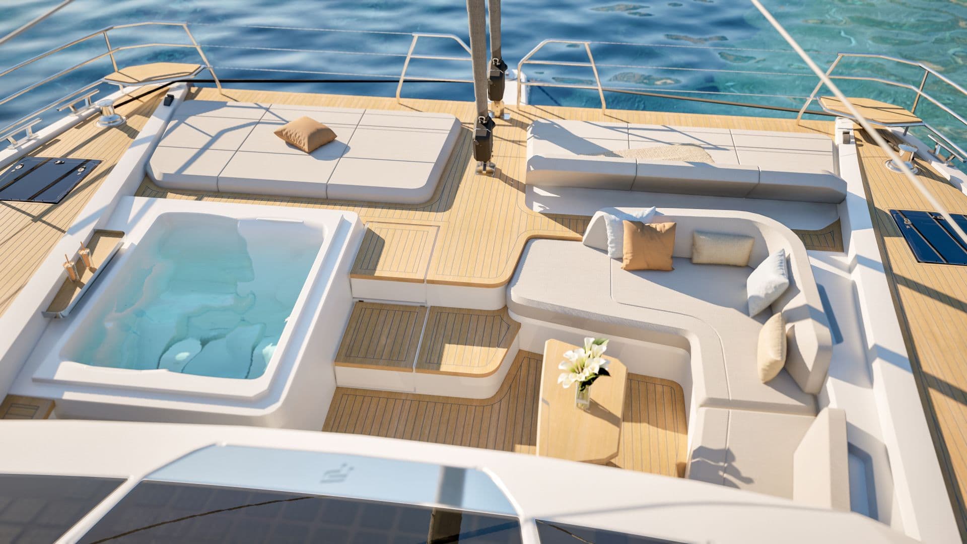 Foredeck aerial view
