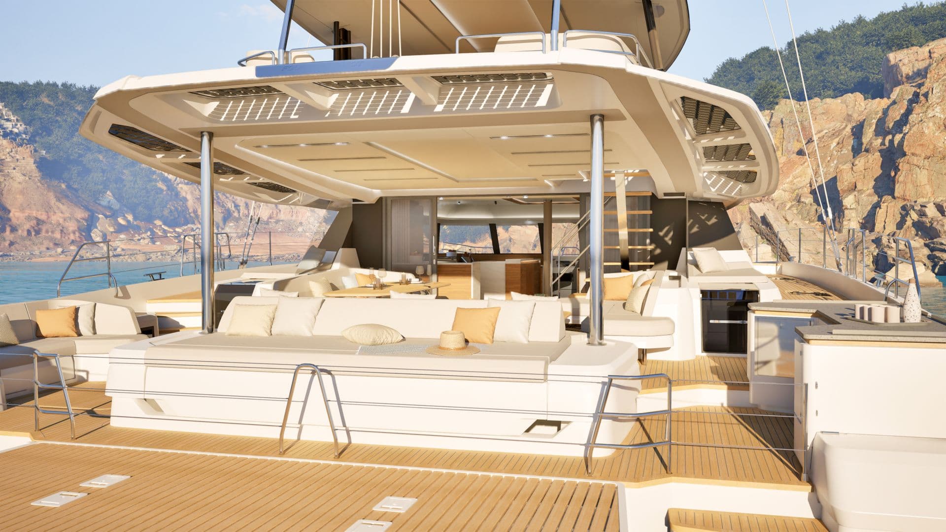 Aft deck view