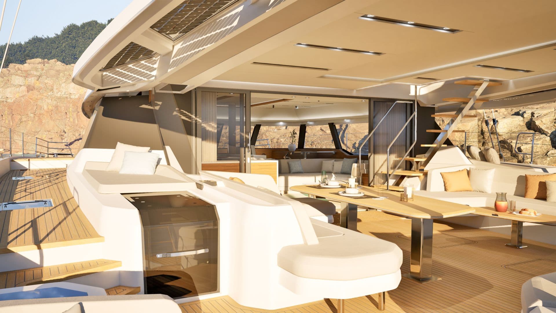 Aft deck