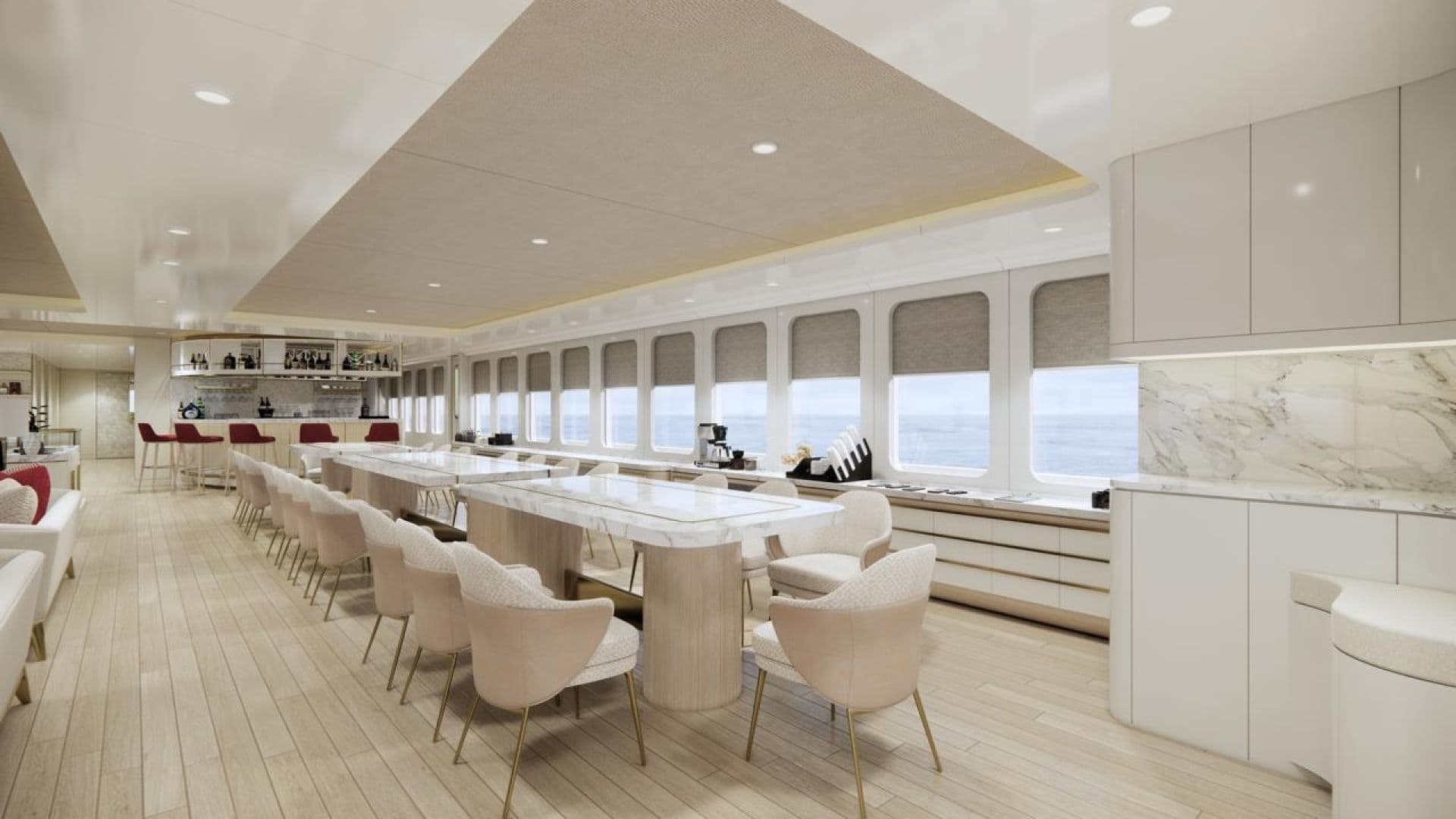 Formal Dining Main Deck Rendering