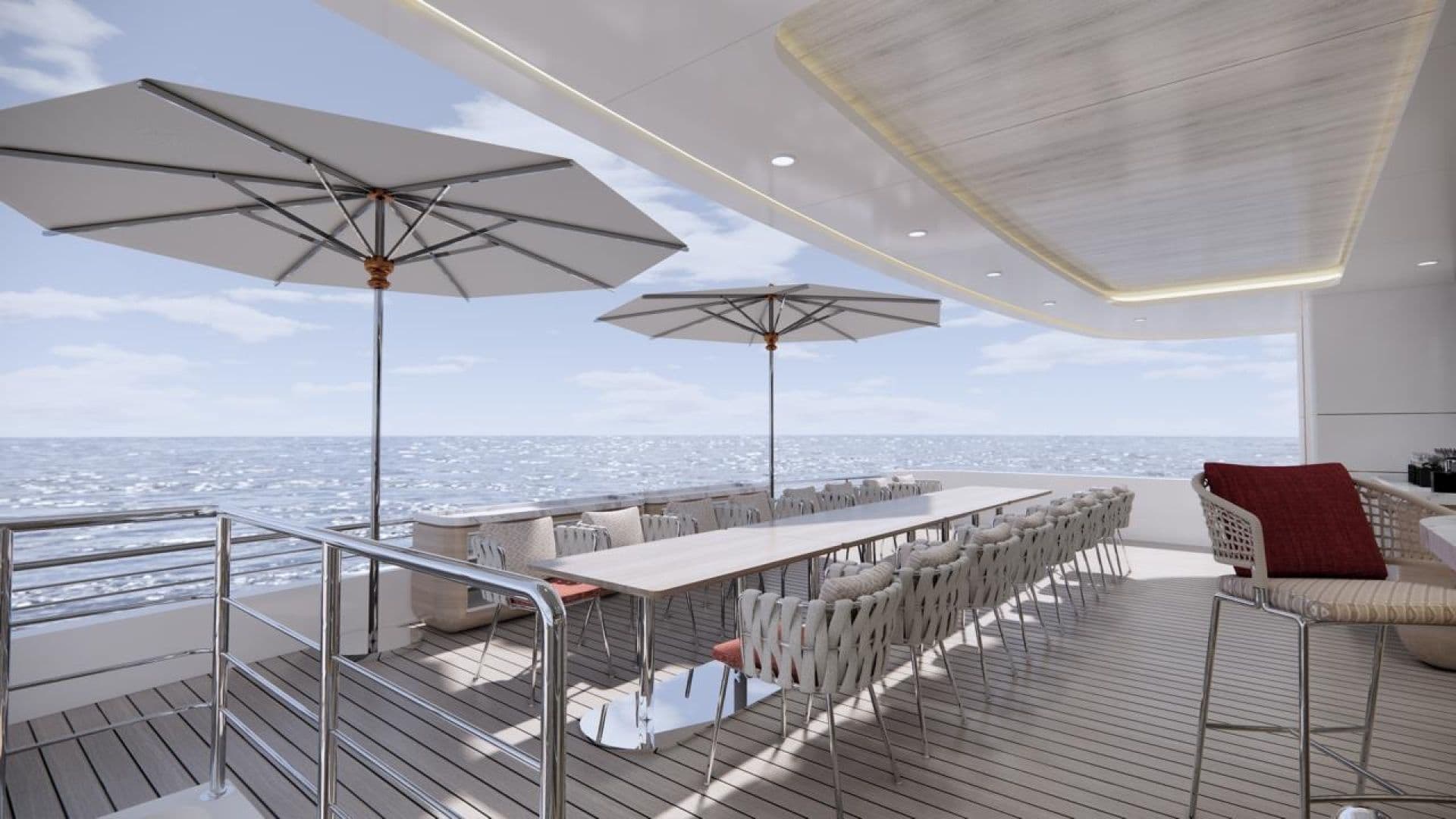 Al Fresco Dining Upper Deck Rendering Rendering