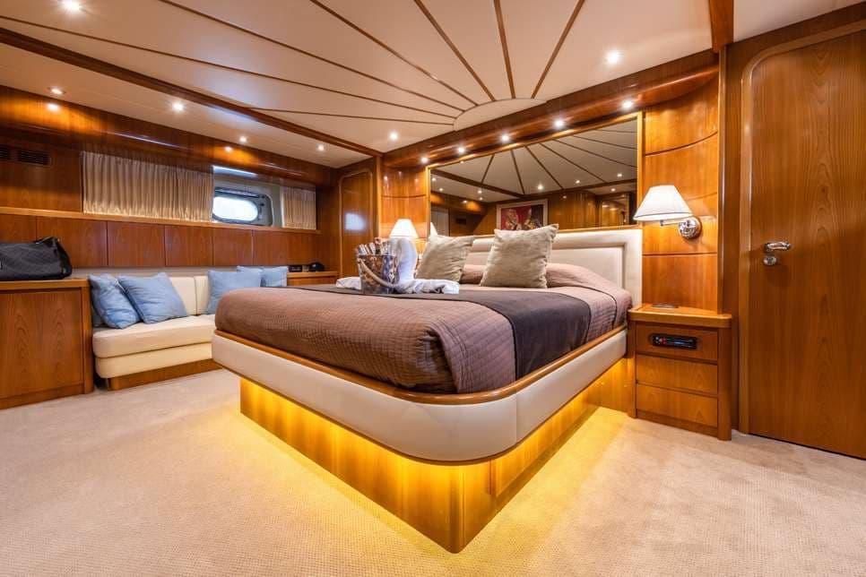 my starlink interior master bedroom greece crewed yachts