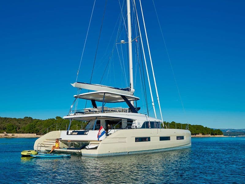 lagoon 65 amada mia exterior full boat shot crewed croatia