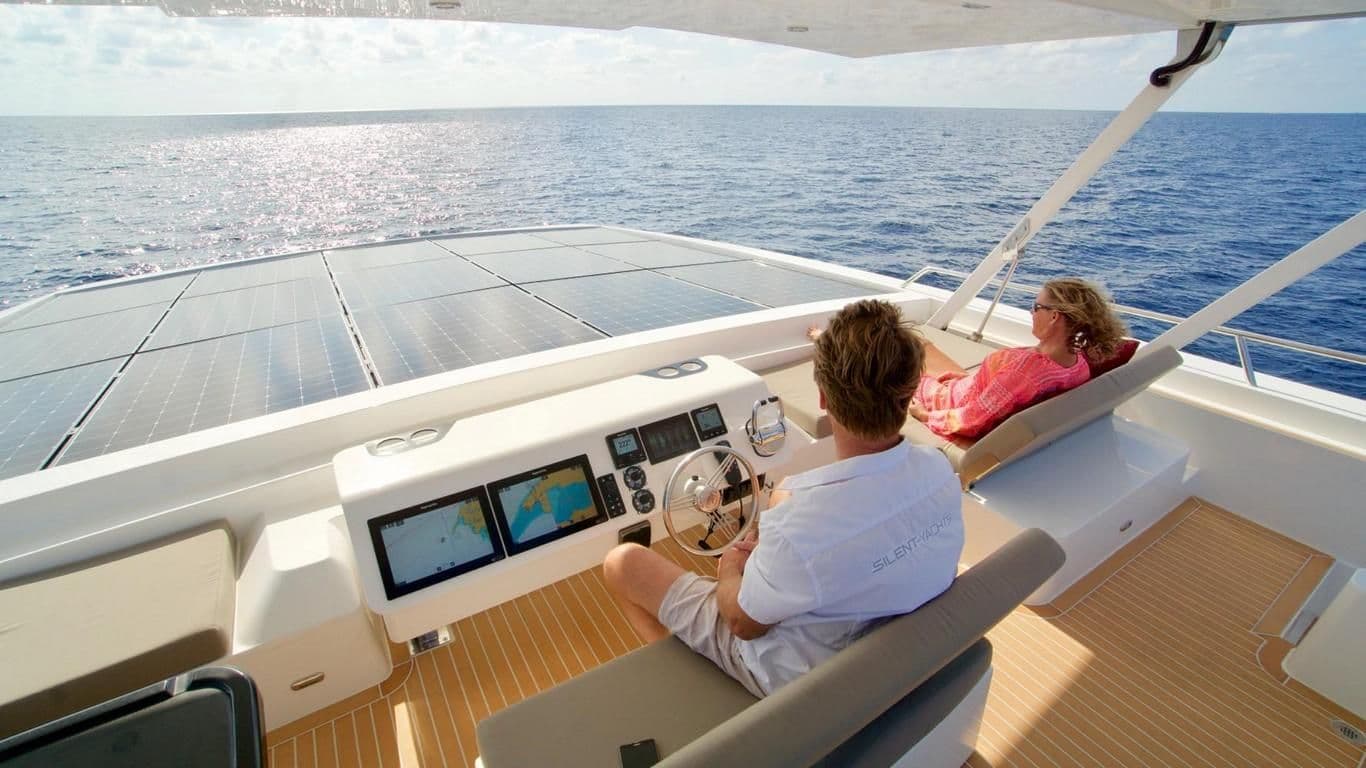 silent 55 upper helm station with people