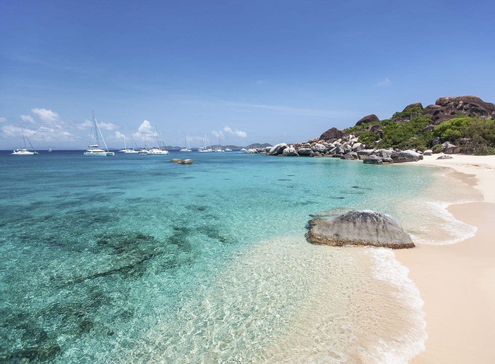 bvi beach clear water sand