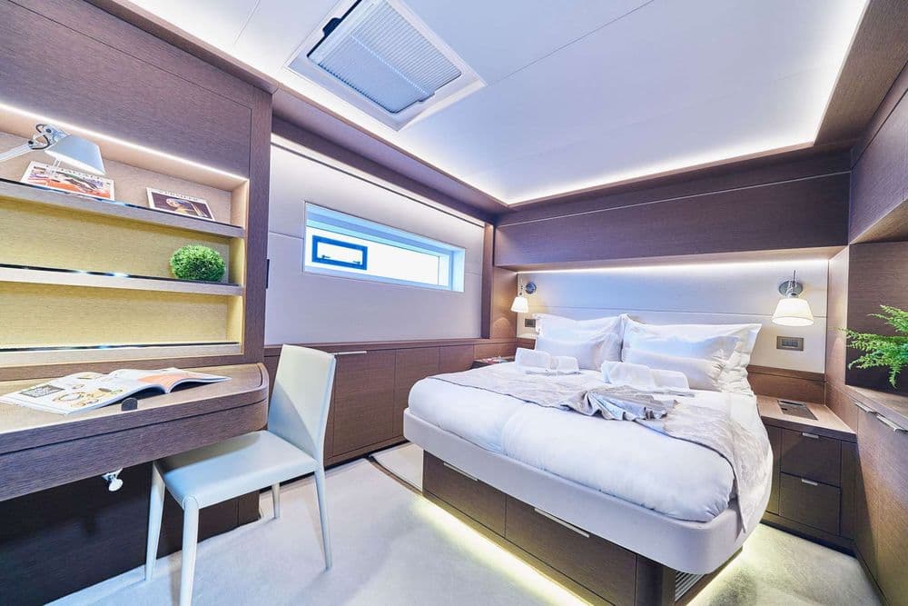 lagoon 77 adriatic dragon interior bedroom cabin crewed croatia