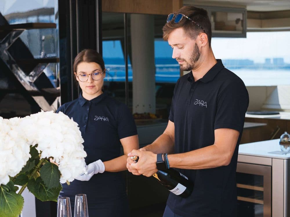 sunreef 50 zara cockpit crew croatia