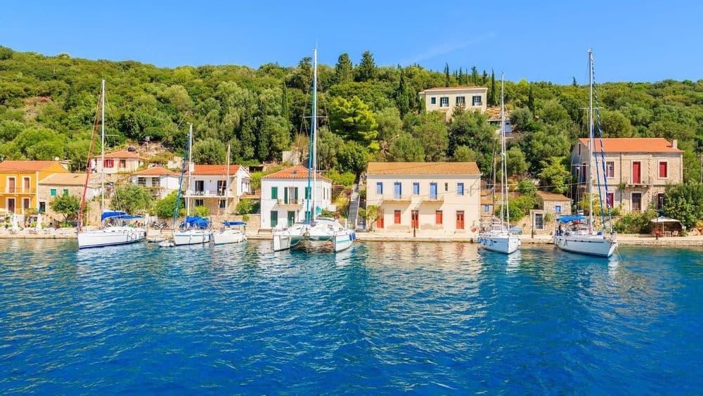 kefalonia frikes yachts anchored day five greece