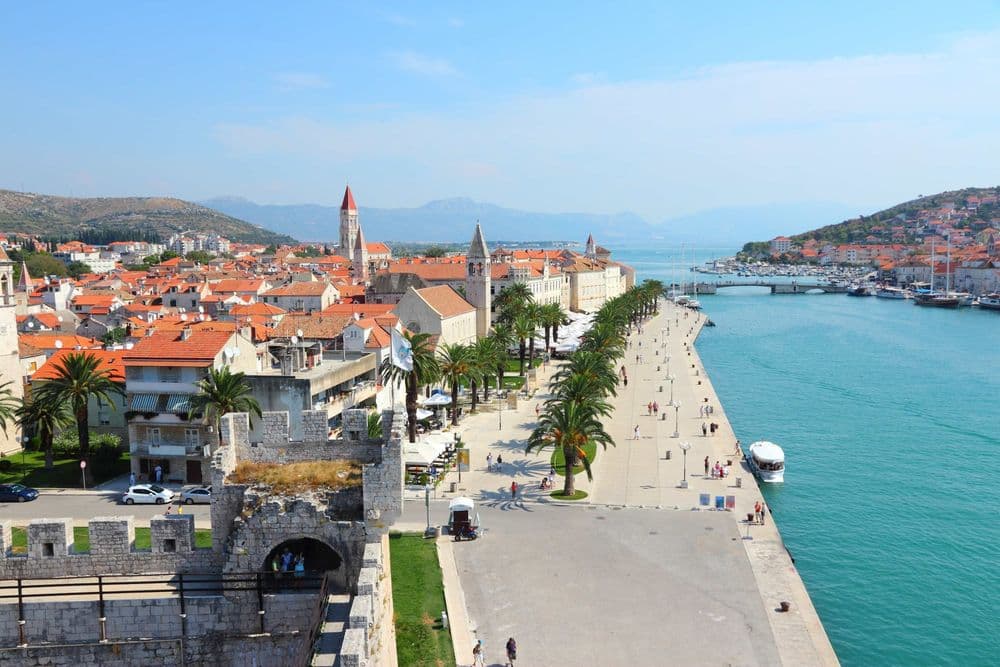 trogir old town near the sea