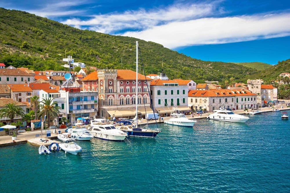 vis harbour waterfront croatia