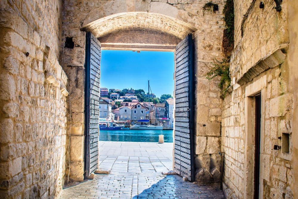 trogir city gate croatia