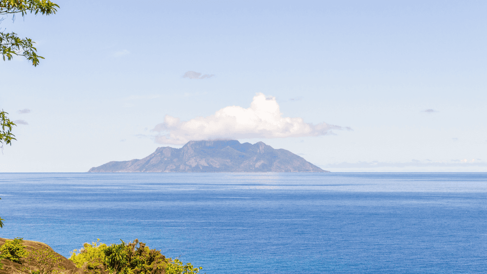 seychelles silhouette island view from mahe