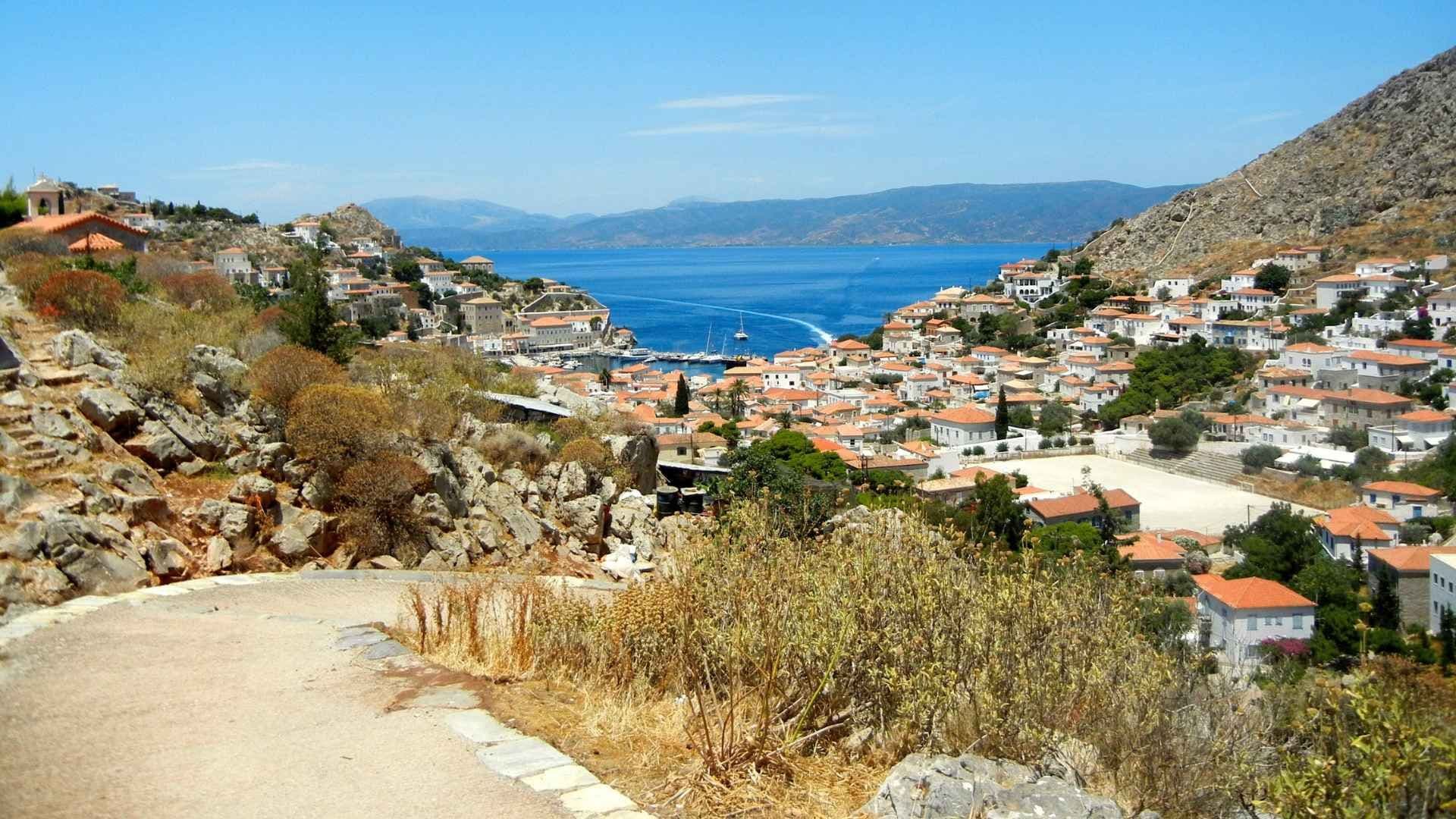 athens hydra hiking
