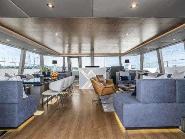 Sunreef 80 7X Interior Sitting Area