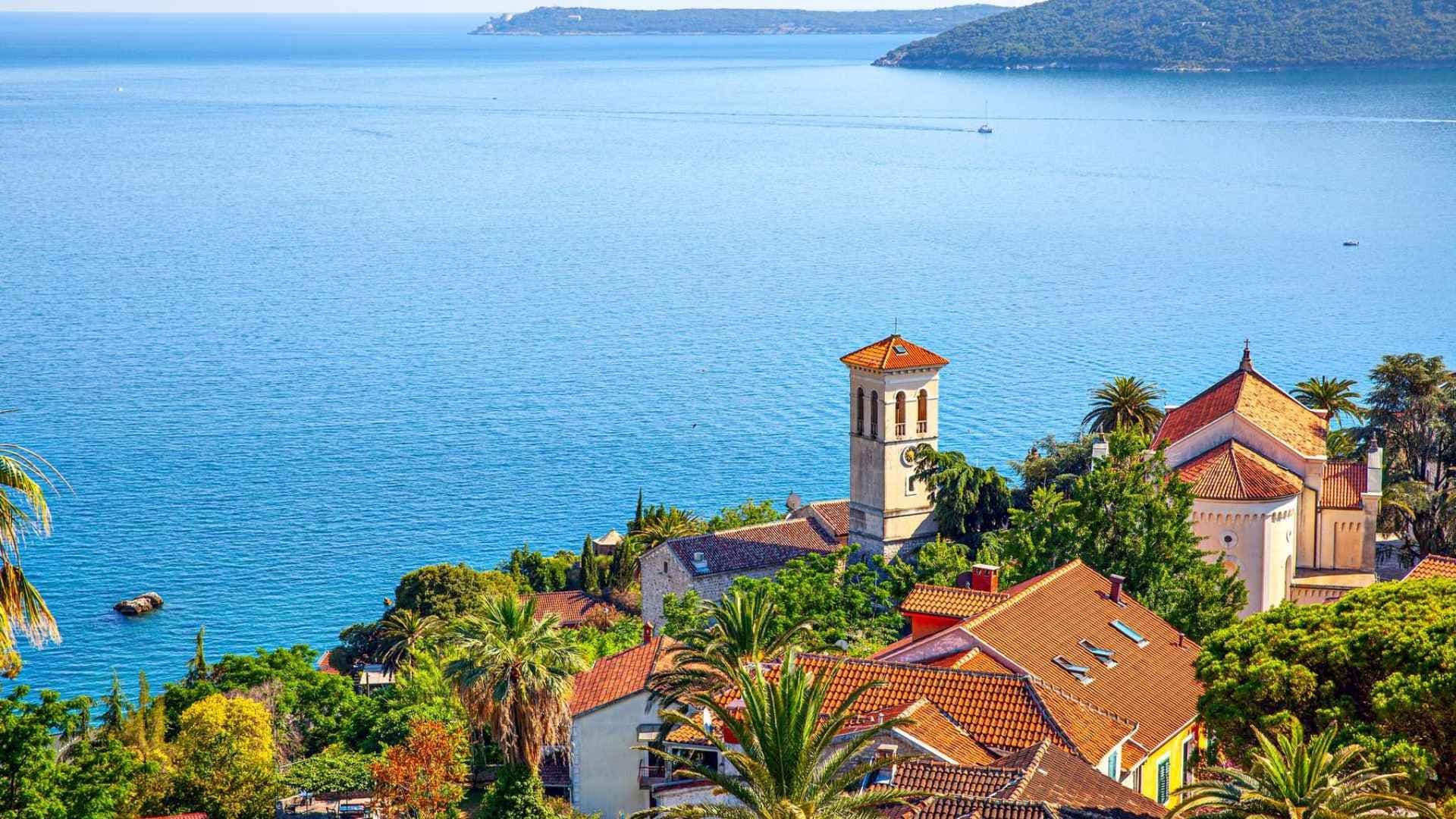 lokrum-to-herceg-novi-aerial-town