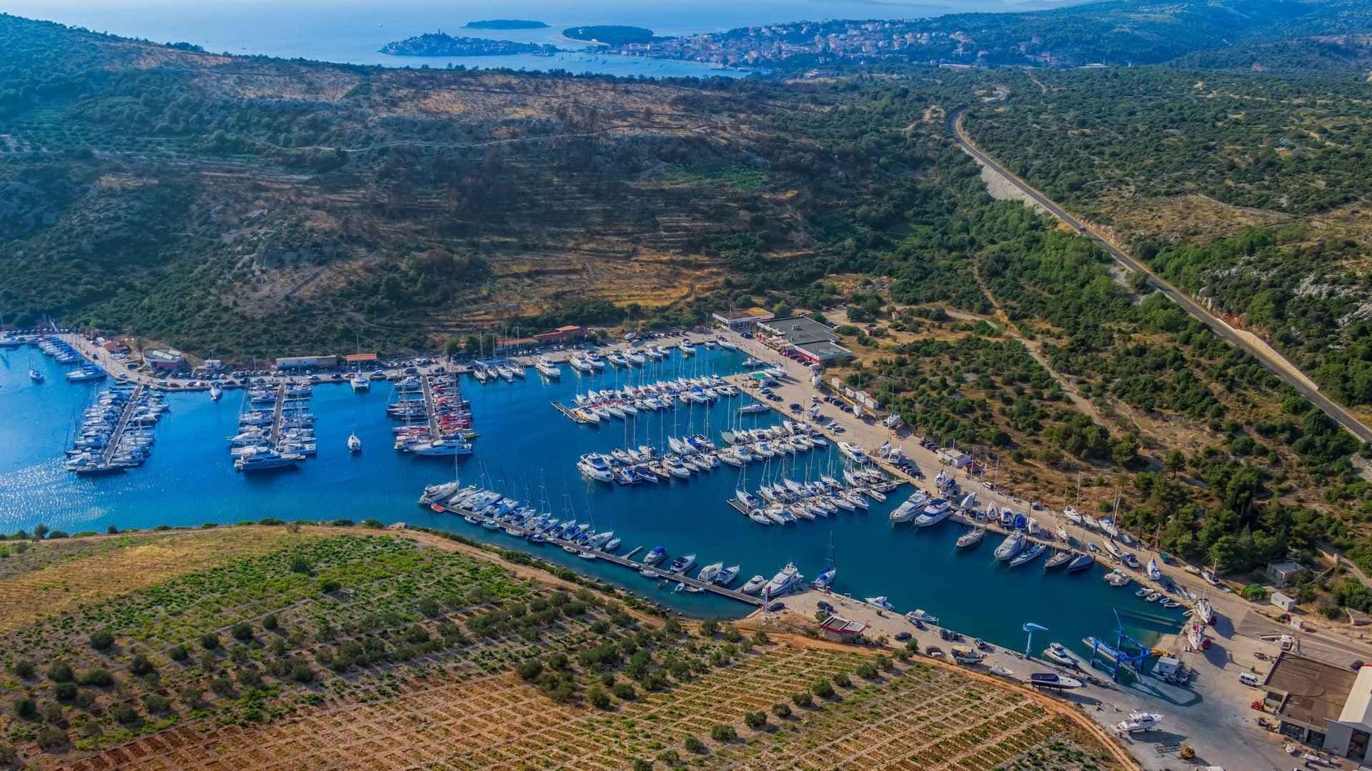kremik marina aerial view
