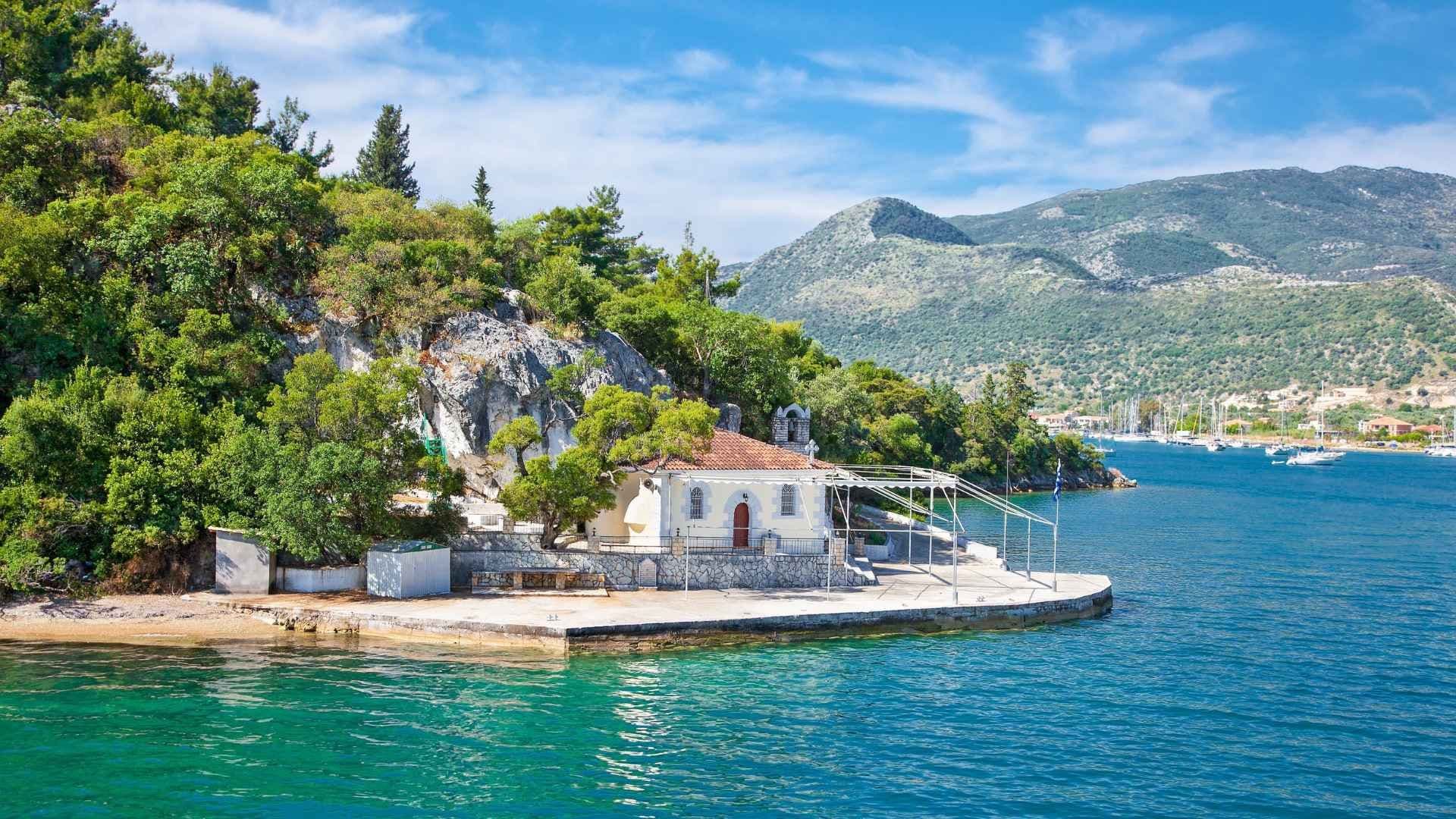 lefkas house near water lefkada