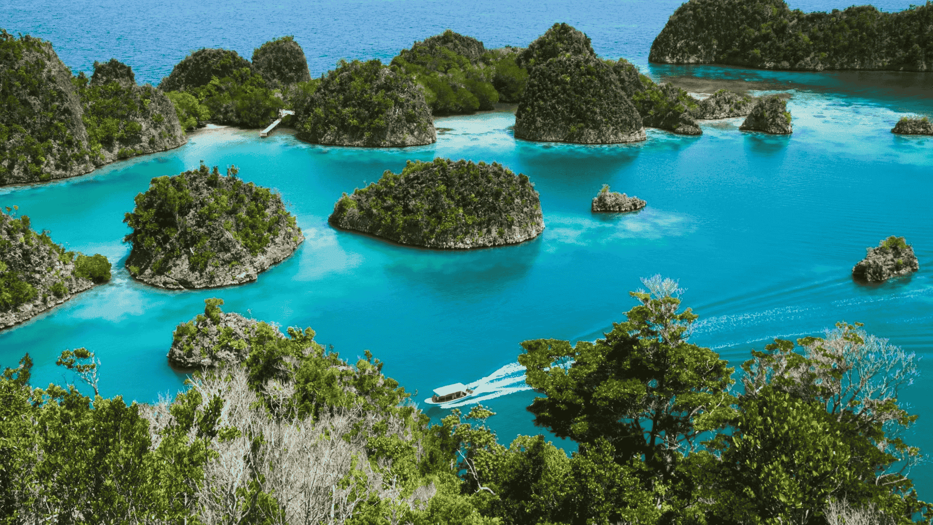 raja ampat blue paradise in indonesia