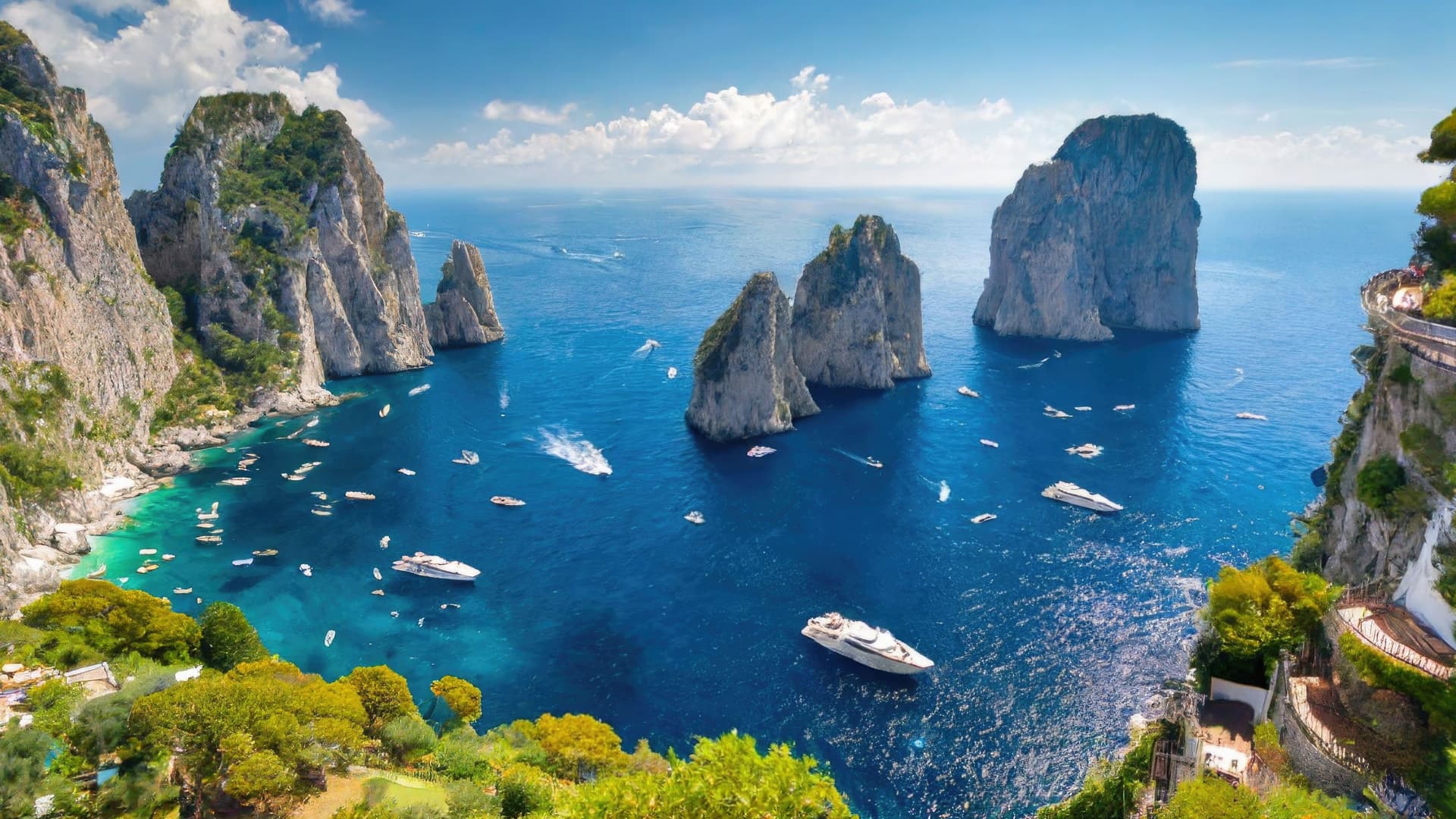 Explore Capri by Yacht on an Amalfi Coast yacht charter