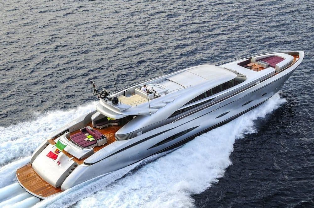Super Yacht My Toy Cruising in the Sea