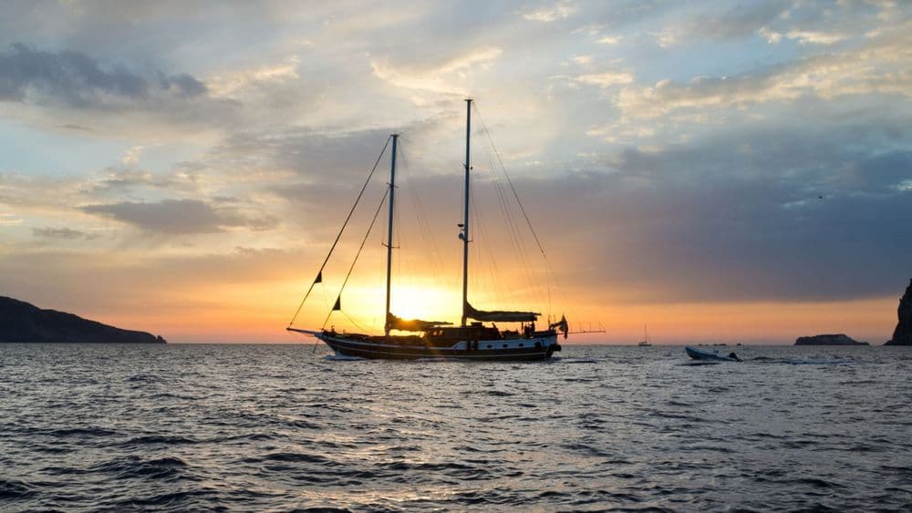 gulet-at-sunset